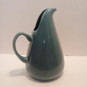 VTG Russel Wright Steubenville American MCM Water Pitcher Seafoam Blue 10.5"